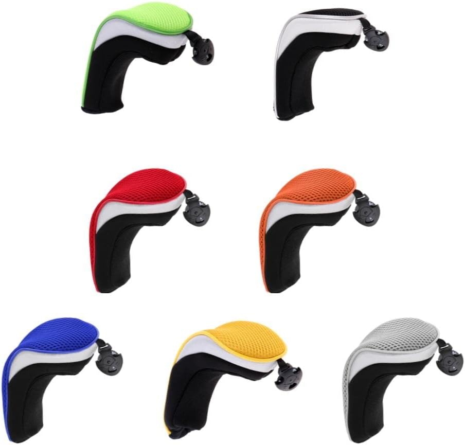 Adjustable Golf Club Headcovers Set 7 Pieces Golf Hybrid
