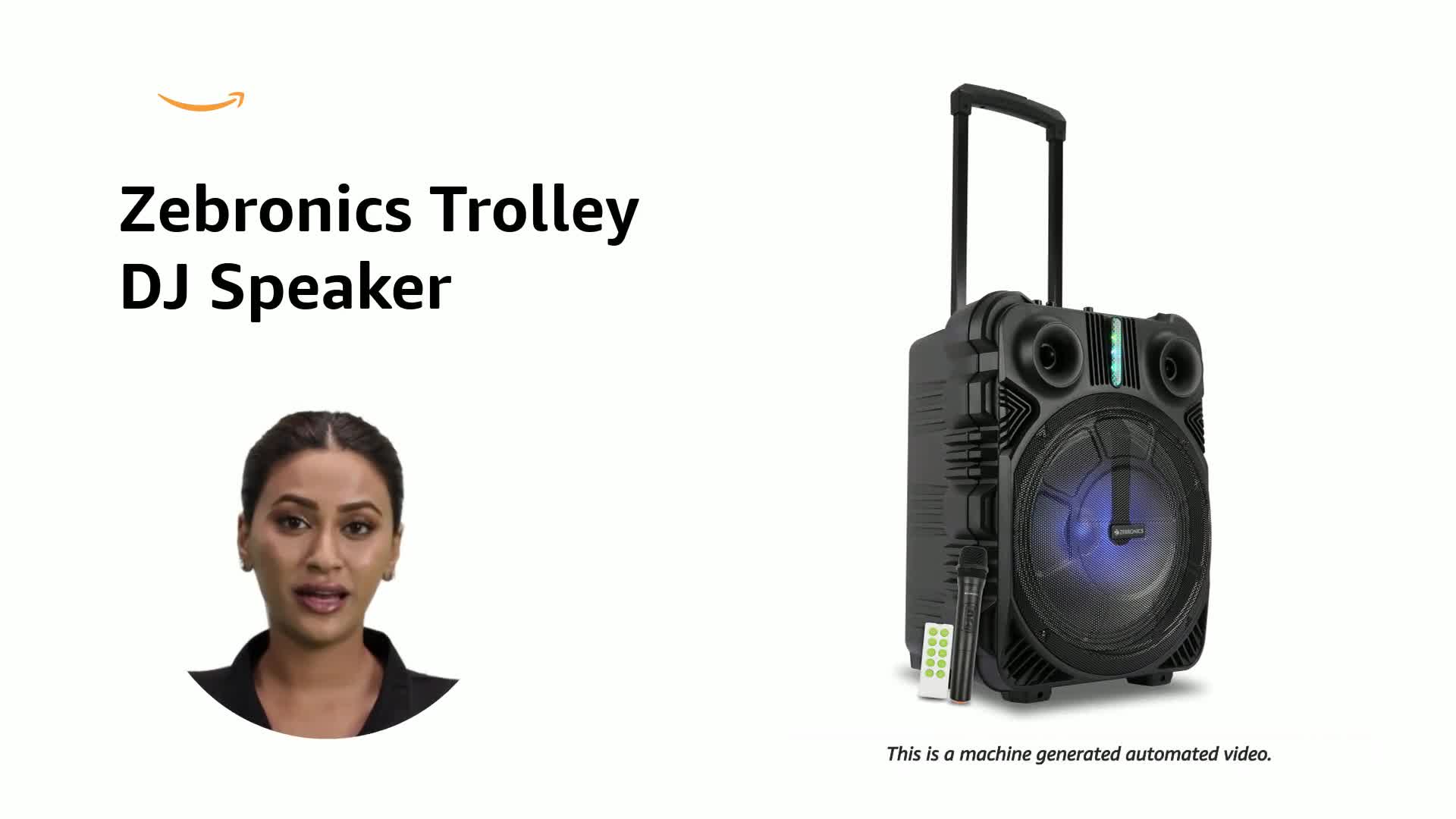Zebronics Zeb TRX211 Moving Monster Trolley Speaker with LED