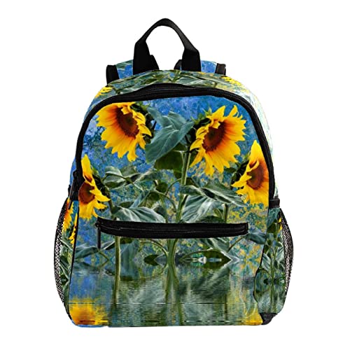 Sac à dos pour enfants avec bretelles confortables et motif tournesol