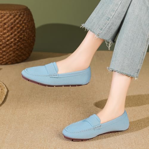 Image of feabtonbd Loafers for Women Comfortable Breathable ShoeCasual Slip On Womens Driving Flats Shoes