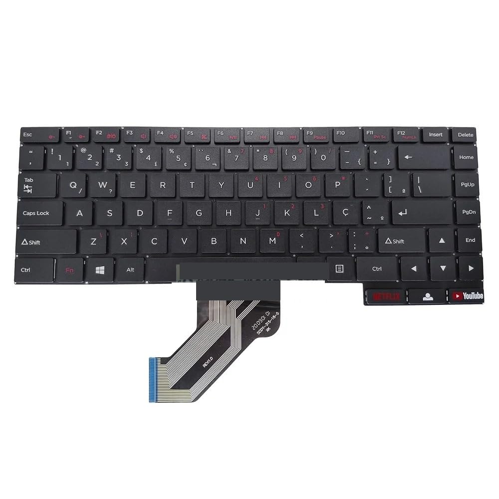 Facile à remplacer Clavier brésilien PT-BR pour Positivo pour Motion I34128B Claviers pour Ordinateur Portable ABNT2 pour Portugais YXT-91-89 SCDY-315-18-1 315-18-5
