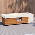 41inch Rectangular Propane Fire Pit Table-Large Capacity Natural Wood Finish,50,000 BTU Auto-Ignition,Includes Lava Rocks & Waterproof Cover-Ideal for Family Patio Use