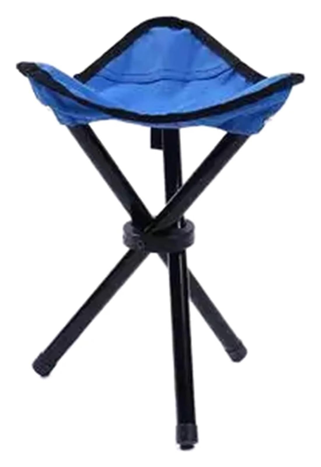 vfdaSWQQ Outdoor folding chair, Multi Function Portable Folding Stool Triangle Lightweight Ultralight Camping Fishing Slacker Chair(Blue)