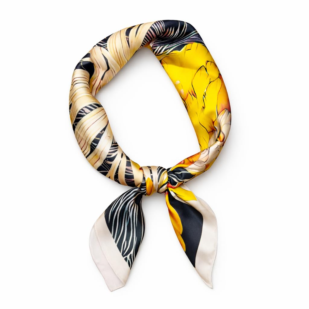 AMN Trendzz Satin Silk Scarf for Women, Stylish Satin Scarf 65×65 cm Square, Scarf for Women Elegant Head and Neck Accesso... - Review, Price and Buying Guide