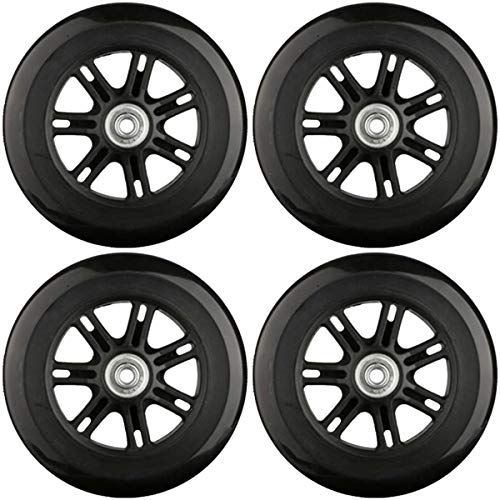 Suitcase Replacement Caster Wheels, (Set of 4) 120x26mm Back Mute Rubber Repair Replacement Luggage Wheel Suitcase Wheels Parts Spinner