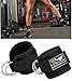 EVO Fitness Knöchel Gewichtheben Haken Fitness Riemen Neopren Gel, Gepolstert Stützebandage Band Bodybuilding Kabel Befestigung
