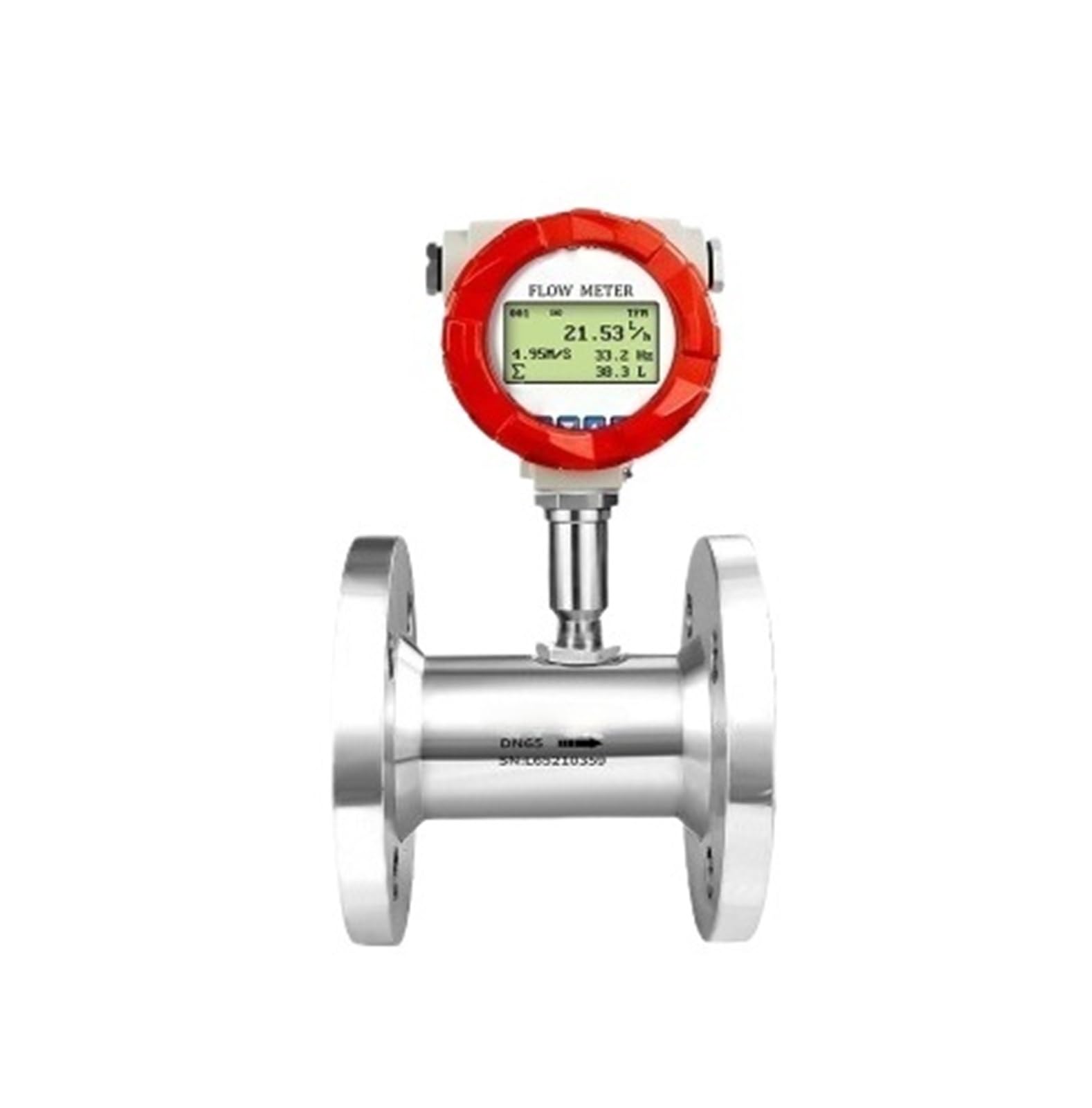 ZIDRMTKVK Flow Meter Electronic Digital Display Pipeline Liquid(DN125 flange)