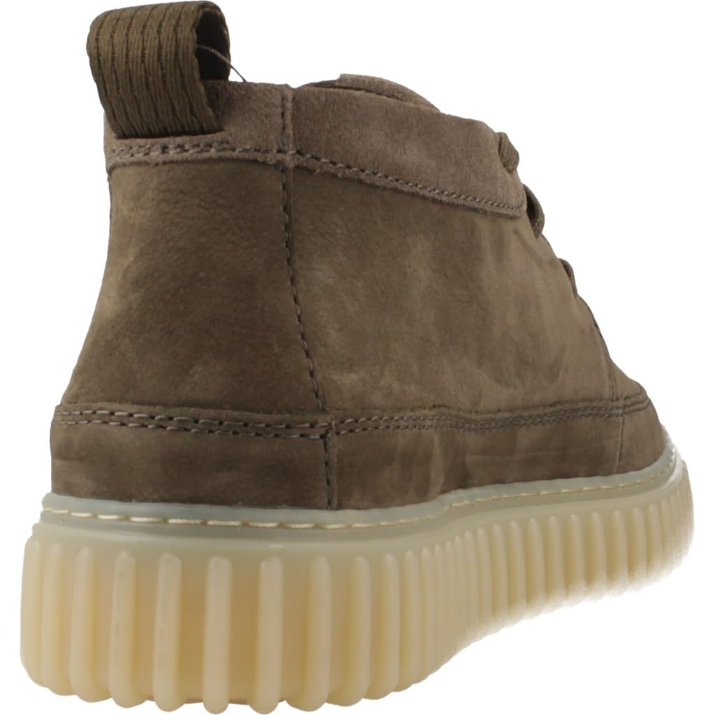 Clarks Sneaker da uomo Torhill LaceHi in pelle grezza verde