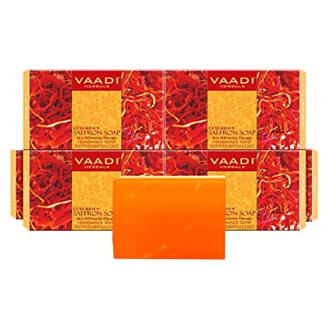 Vaadi Herbals Luxurious Saffron Soap 6x75g by Vaadi Herbal Cover