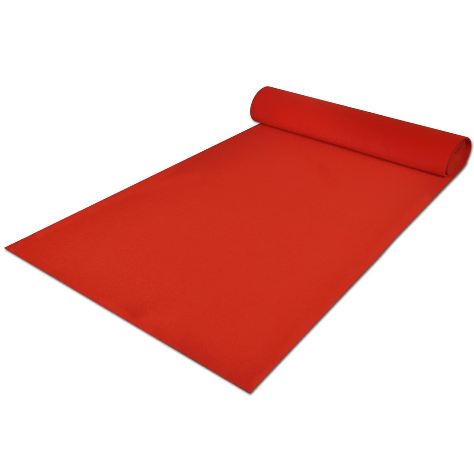 Alfombra de pasillo roja de poliéster de 1 x 5 m, enrollable, ideal para entradas, pasillos, apartamentos, apartamentos y eventos festivos, duradera y fácil de limpiar para interiores