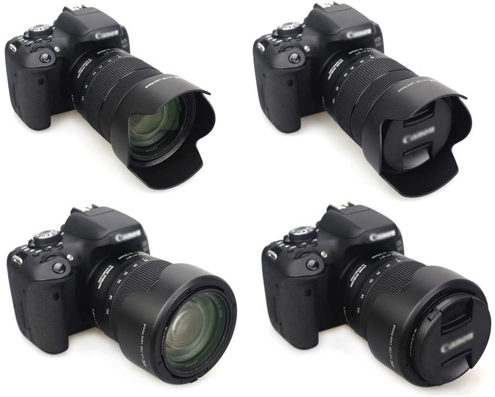 Capuchón para lente EW-73B y tapa para lente de 67 mm, compatible con Canon EF-S 17-85 mm f/4-5.6 IS USM y EF-S 18-135 mm f/3.5-5.6 IS STM (paquete de 2 piezas) miniatura 5