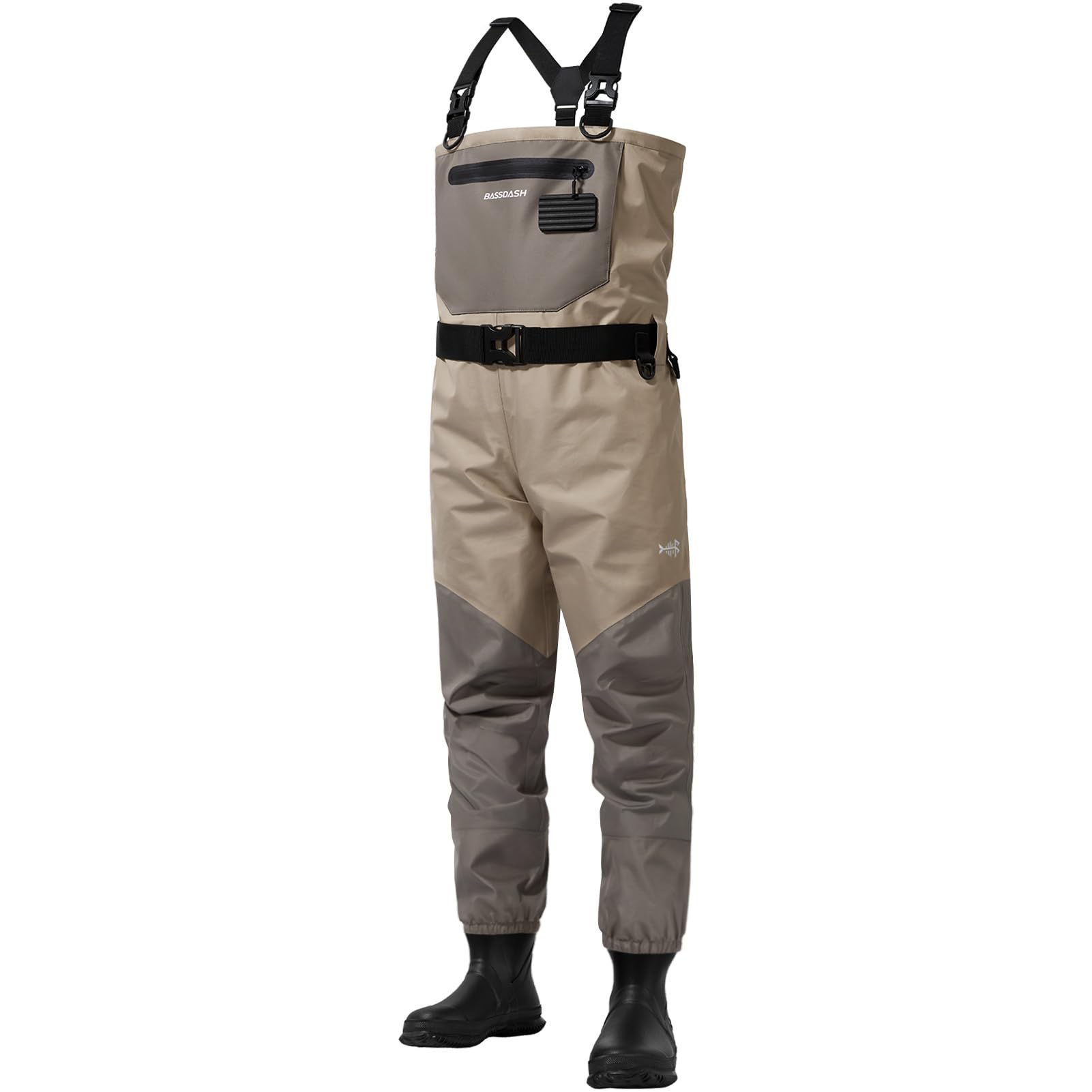 BASSDASH FW08 Men's Breathable Waders Waterproof Fly Fishing Chest Fishing
