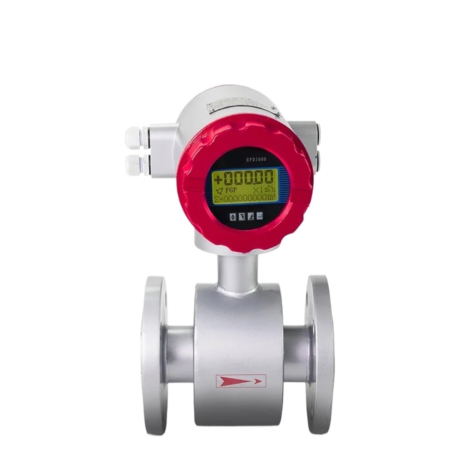 BALYDLUL Magnetic Flowmeter Gigital Water Flow Meter Water Flow Flange Connection 4-20mA RS485(DN40 24VDC)