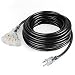 SIMBR 50 FT 14/3 Extension Cord Outdoor/Indoor, Heavy Duty Electrical Cord with Lighted 3 Outlets, 3 Prong, 15 Amps, UL Listed, SJTW, Black- Power Your Household, Garden and Farm Electric Appliances