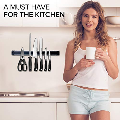 Kitchavo Magnetic Knife Strip Set Of 2 13 Inch Magnetic Knife Holder Tool Rack Storage Display Organizer Multipurpose Kitchen Bar Easy Install #TOP6