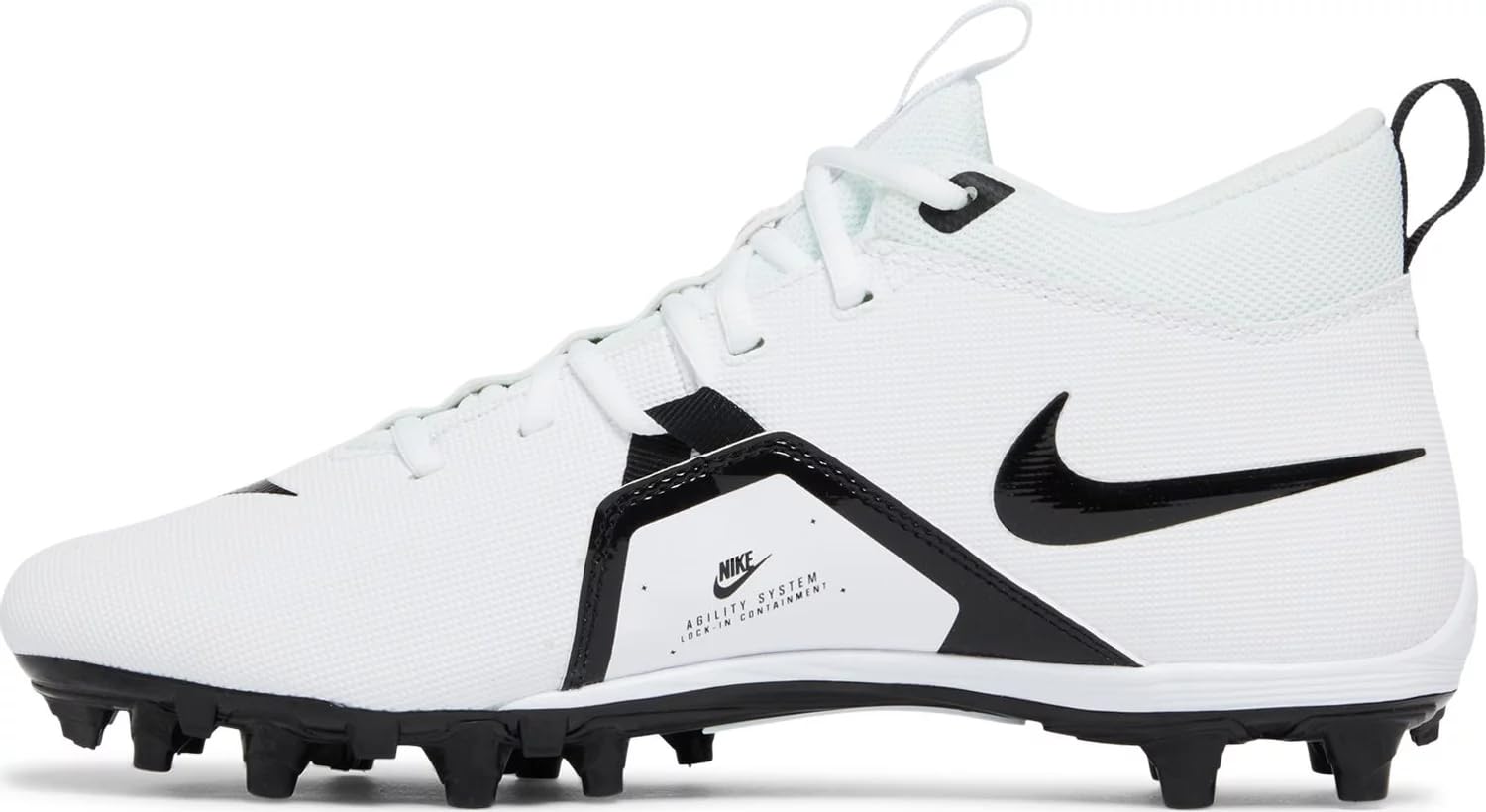 Nike Alpha Menace Varsity 3 Men's Football Cleats 'White Black' (CV0586-100) - Size 13