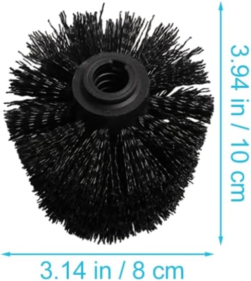 DOITOOL 15pcs Bathroom Cleaning Brush Replacement Dense Plastic Toilet Brush for Home Use Self-Locking Design for Toilets and Bathrooms