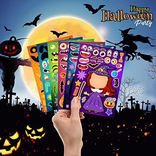 36 Sheets Halloween Stickers for Kids, Make Your Own Halloween Stickers - image 4