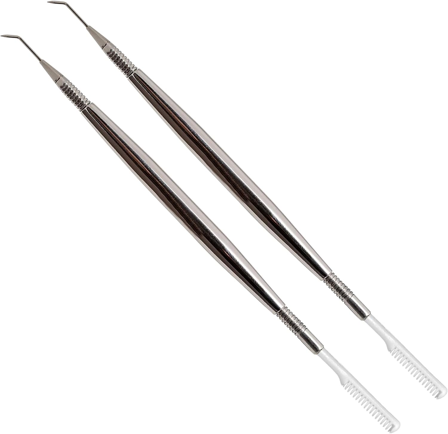 2 Pcs Eyelash Lift Perm Tool, 2 in 1 Stainless Steel Lash Separator and Lash Lift Tool, Professional Lash Lift Rods Eyelash Separating Comb Tool for Eyelash Tinting Curling Extensions