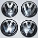 Ycsm 4 Pcs 76MM Wheel Center Hub Cap For Apply to 04-10 Volkswagen Touareg 16" 17" 18" 19" Wheel Center Hub Caps Cover