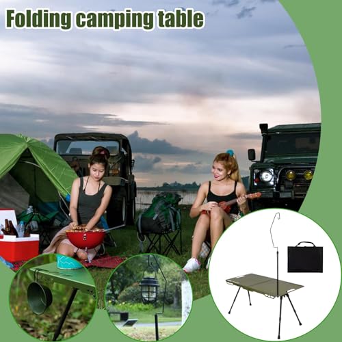 Table de camping pliante légère et portable pour cuisine extérieure - 4