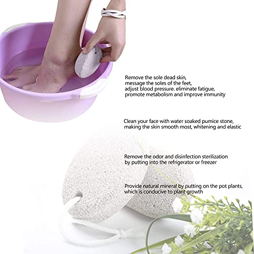 Natural Pumice Stone for Feet 2 PCS, PHOGARY Lava Pedicure Tools Hard Skin Callus Remover for Feet and Hands - Natural Foot File Exfoliation to Remove Dead Skin - Image 6