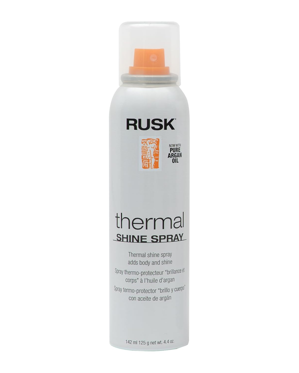 RUSK Thermal Shine Spray, Pure Argan Oil, Eliminates Frizz and Maintains Shine, Sleek and Smooth Hair, 4.4 oz RUSK Thermal Shine Spray, Pure Argan Oil, Eliminates Frizz and Maintains Shine, Sleek and Smooth Hair, 4.4 oz