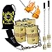 Flames 'N Games FIRE POI PRO Feuerpoi-Set mit Doppelbrenner, 65 mm Docht + gratis Tasche