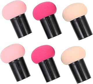 Esponja de maquillaje de cabeza de hongo, 6 u...