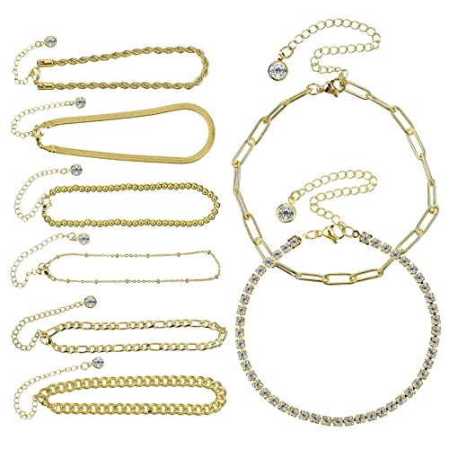 Bijoux ensembles 8 PCS ajustés pour rayonner en soirée ou au bureau