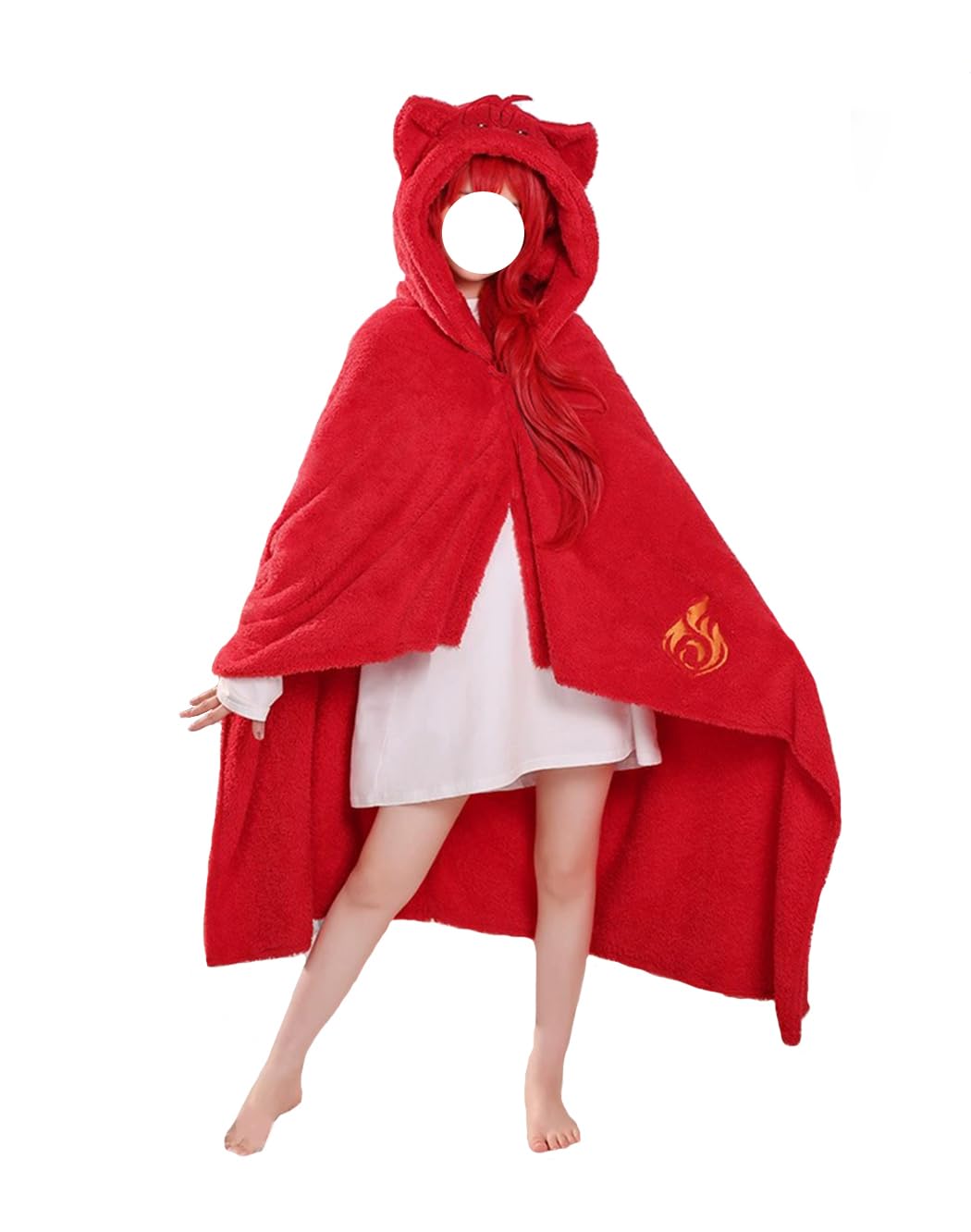Tomioka GenshinImpact Cosplay Air Conditioning Blanket Anime Cosplay Hooded Cloak Shawl Wrap Nap Quilt Hooded Cloak