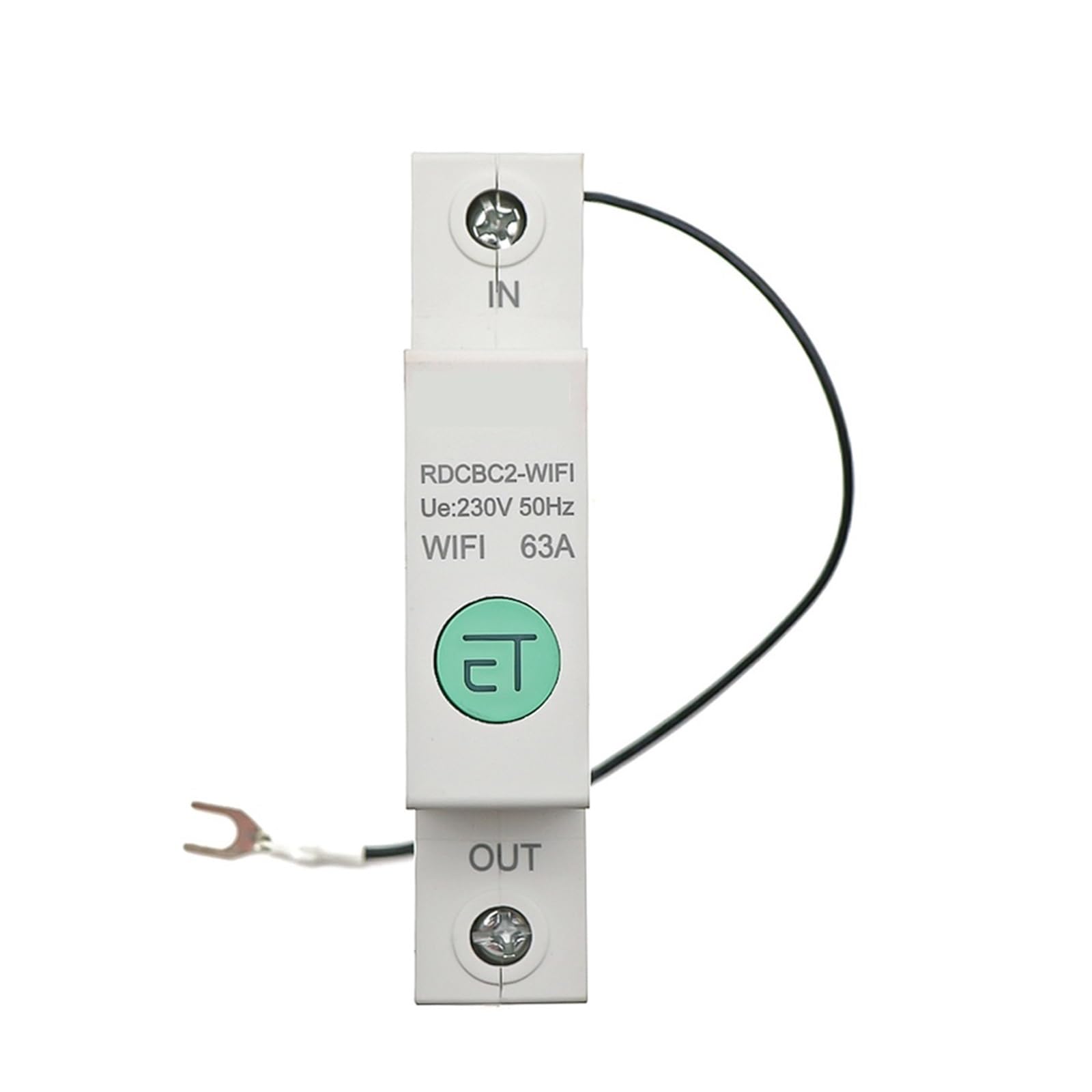 Interruptor Automático, Medidor de energía inteligente con carril Din 1P, consumo de energía, medidor de KWh, interruptor de circuito, voltímetro de relé for hogar inteligente (16a)