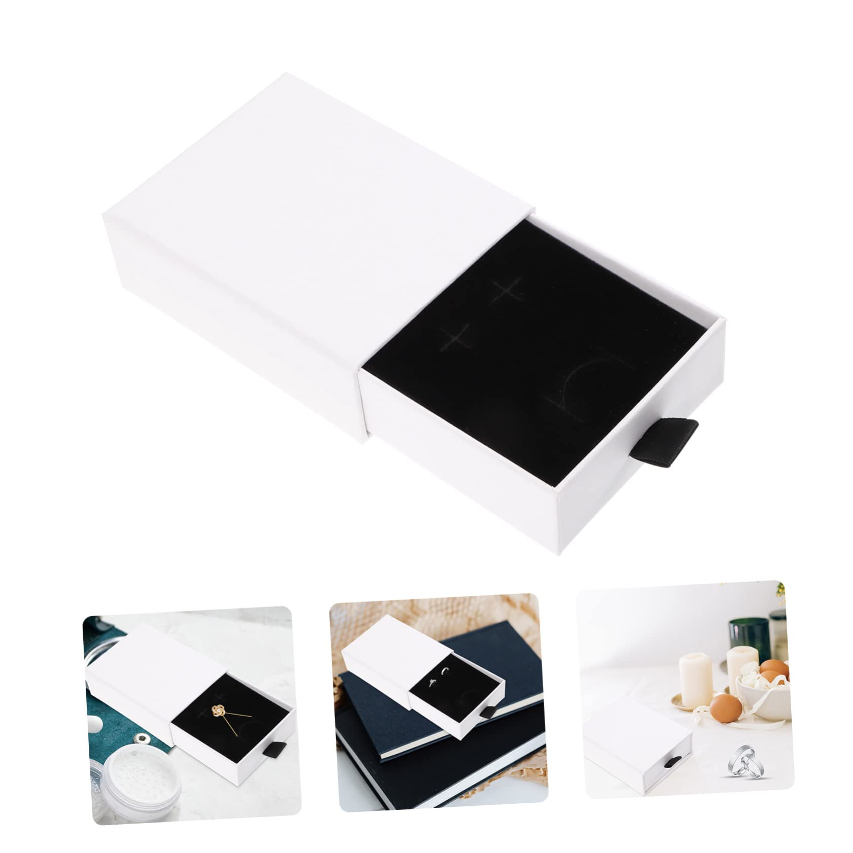 Ornamenti da 20 PCS Scatola di stoccaggio di Gioielli Elegante cassetto Design Collane Orecchini Braccialetti Anelli Braccialetti Ci pendanti per l'organizzazione e i Regali Ornamenti