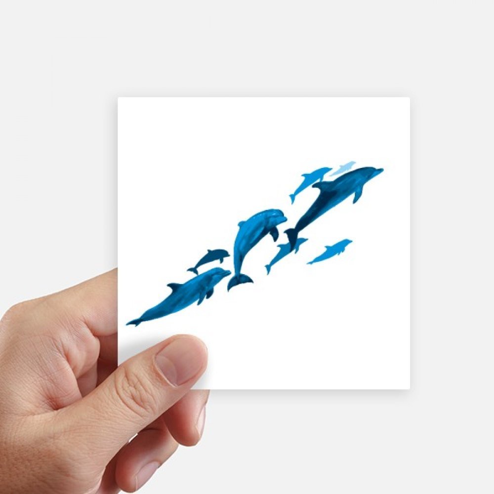 Stickers dauphin multicolore pour personnaliser votre ordinateur de bureau ou valise