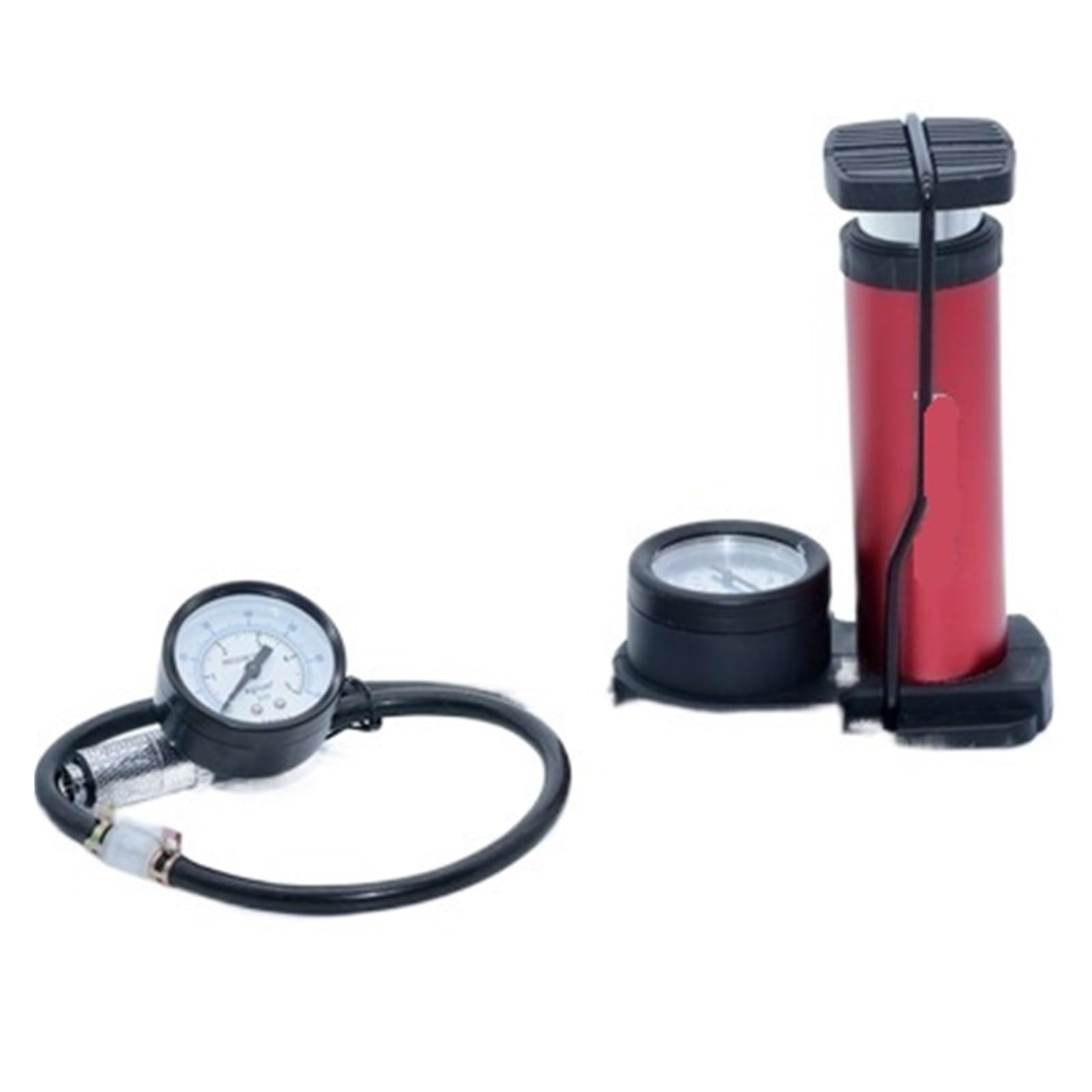 Fuite de pression d'air watercooling solution de test double manomètre rouge