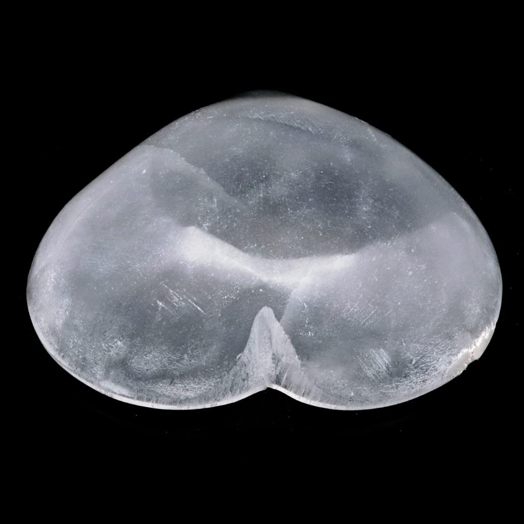 Amazon.co.jp: セレナイト 皿 ハート お皿 浄化皿 小皿 ヒーリング