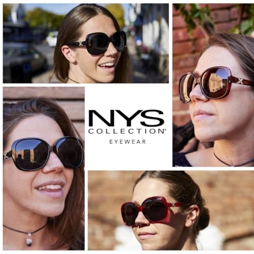 NYS Collection Jackie-O Polarized Oversized Butterfly Sunglasses – Women’s Retro Style, UV400 Protection3