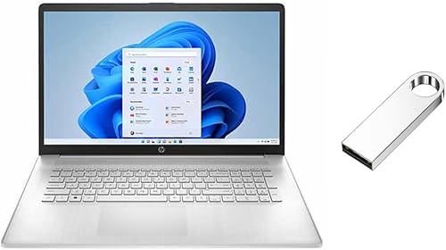 Miniatura 1 de Hp Laptop HD con pantalla táctil de 17.3 pulgadas  AMD Ryzen 5 7530U (Beat i7-1255U)  Gráficos AMD Radeon integrados  16 GB de RAM  SSD de 2 TB