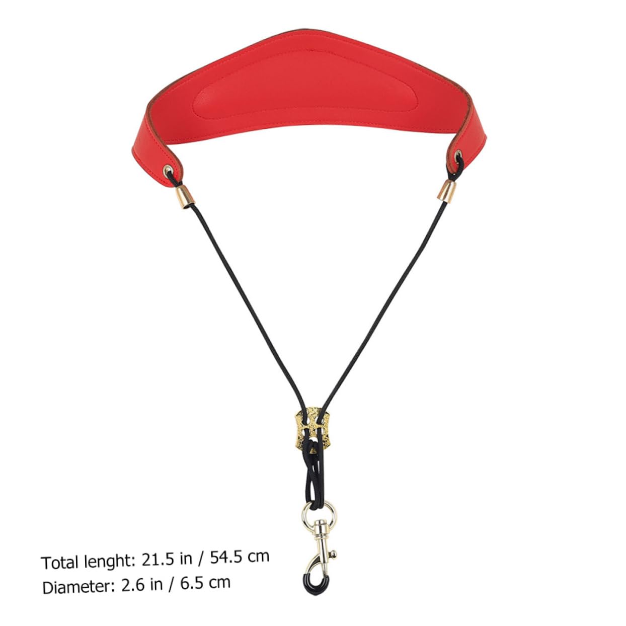 SUPVOX Leather Sax Harness Saxophone Shoulder Neck Strap Metal Hook Saxophone Strap and Clarinet