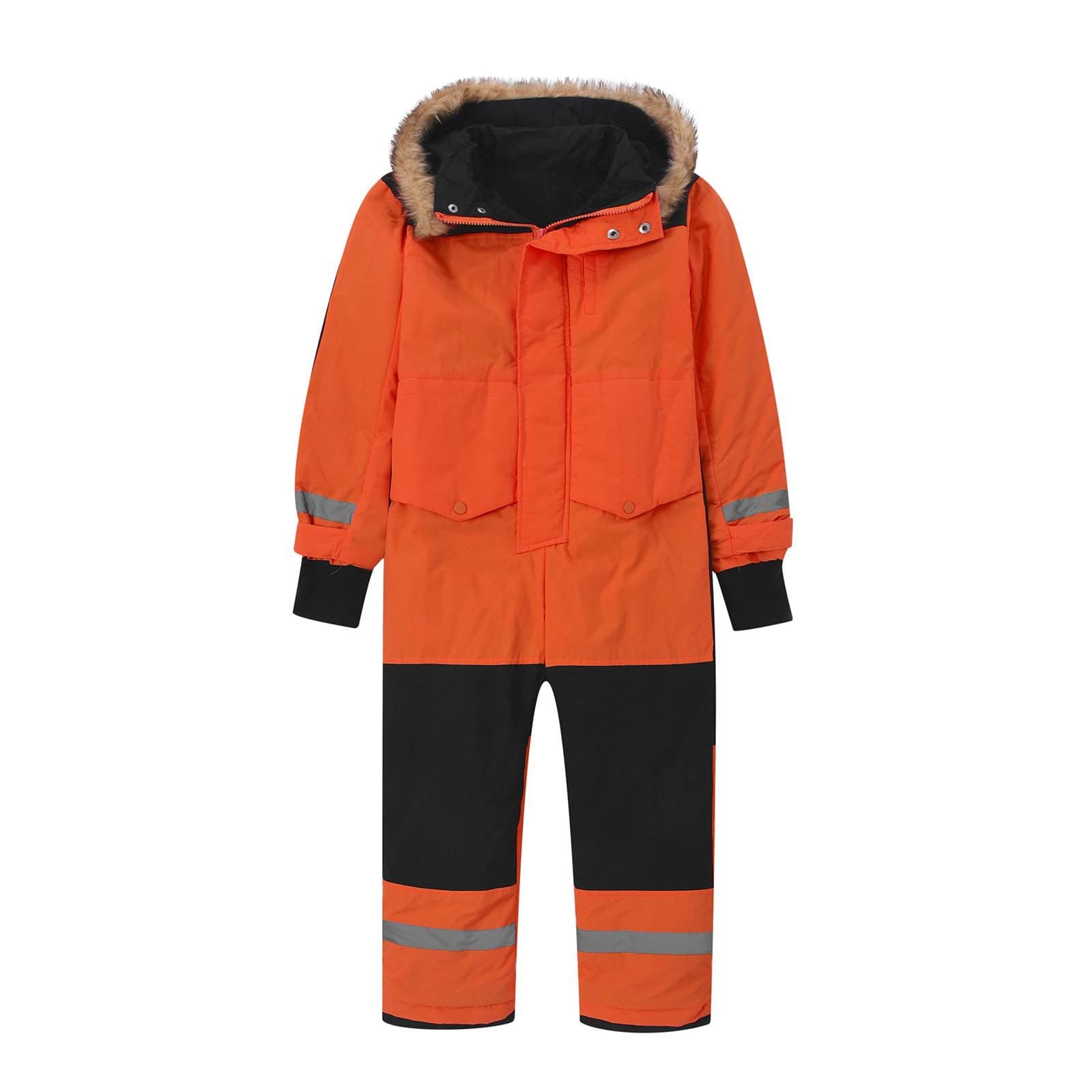 Combinaison de Ski Enfants Garçons Fille Doudoune à Capuche Zippé Imperméable Combinaison Pluie Enfant Ado Ensembles de Neige Veste en Duvet Hiver Chaud Tenue Plein Air