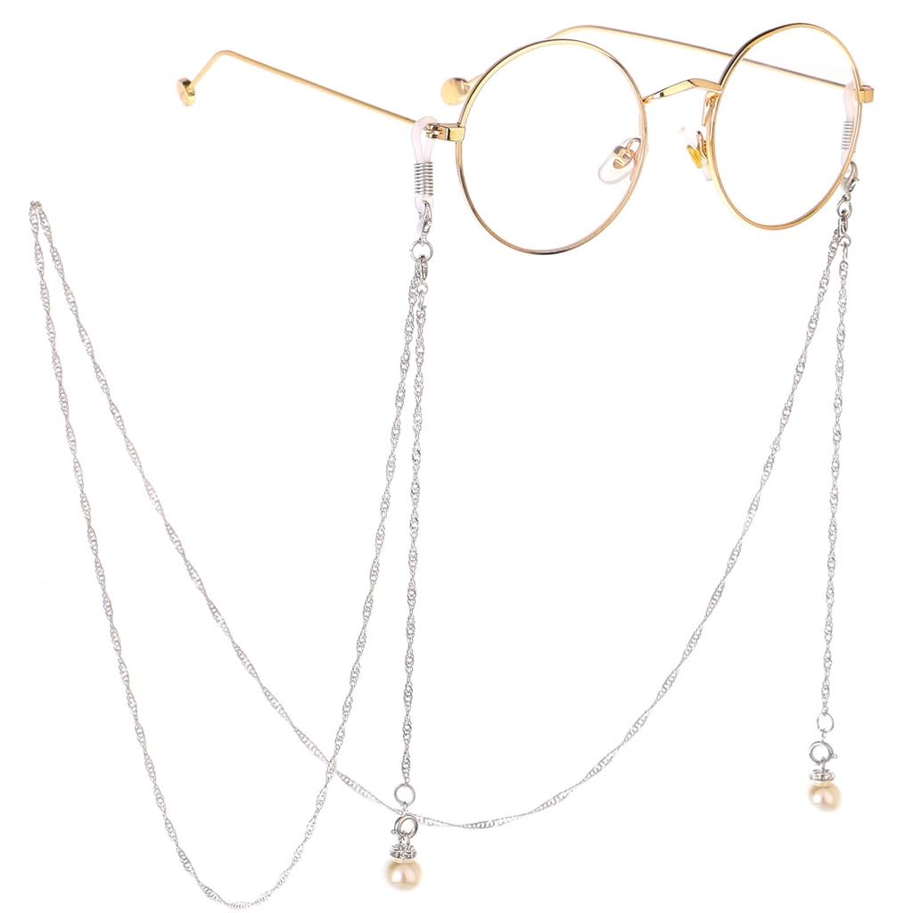 Chaîne de lunettes de soleil anti-perte avec perles élégantes et boucle sécurisée