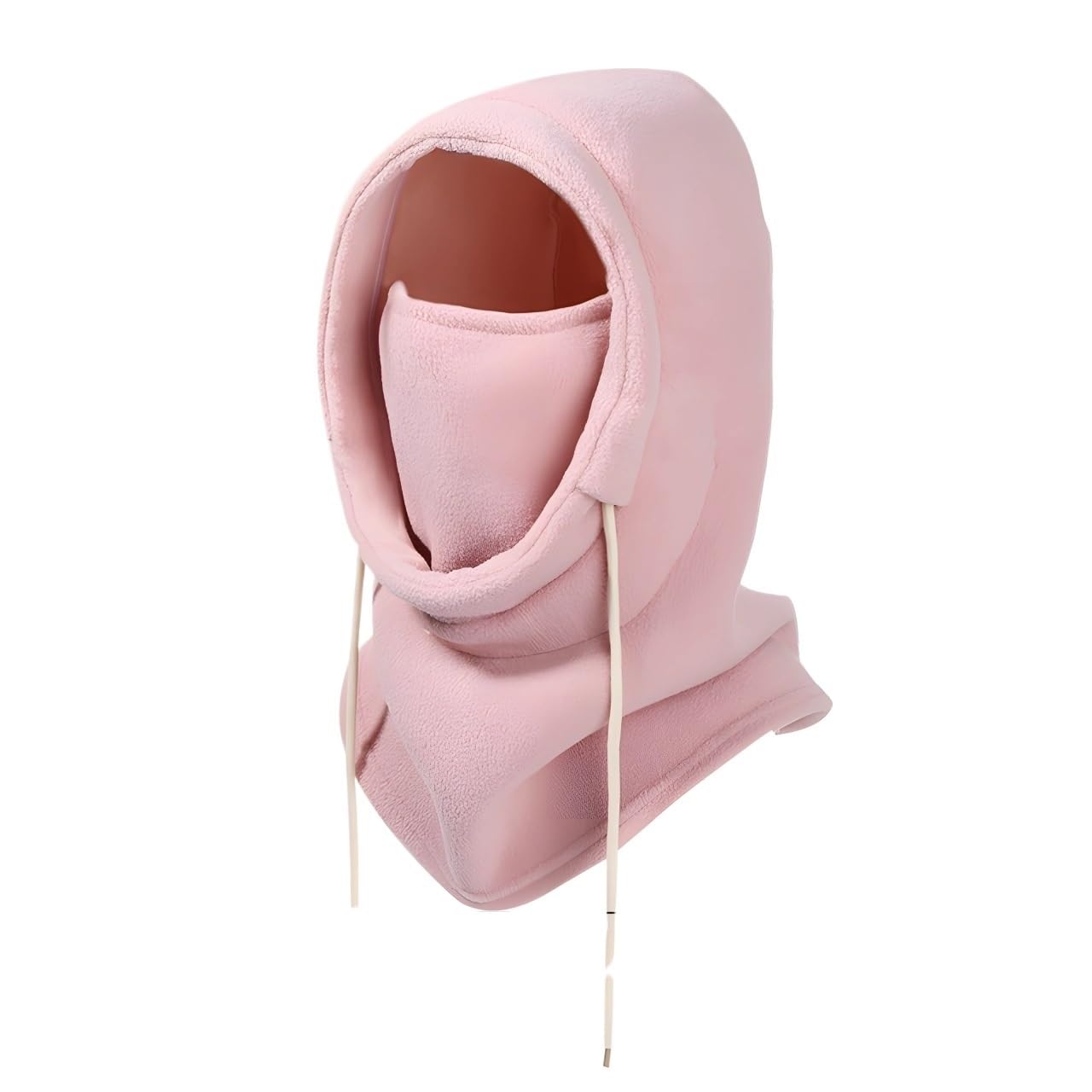 Winterliche Sturmhaube mit Kordelzug, Winddichte Skimaske, einfarbige Fahrrad-Hals-Leggings, Outdoor-Kältemaske, Damen-Kapuzenschal, Herren-