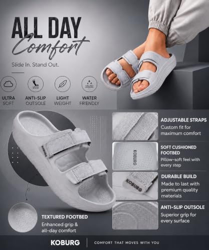 Image of KOBURG Nexa Pro Sandals for Men| Durable| Lightweight| Daily|Stylish l Comfortable|Antiskid|Easy to Clean Sandals| Extra Soft Slide|EVA Sole KS-264