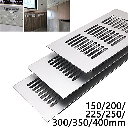 Rejilla de ventilación rectangular de aleación de 80 mm para armarios y cocinas 8