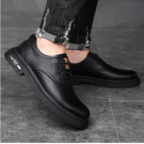 Men's Oxford Casual Business Leather Shoes Lace-Up Cowhide Dress Shoes2