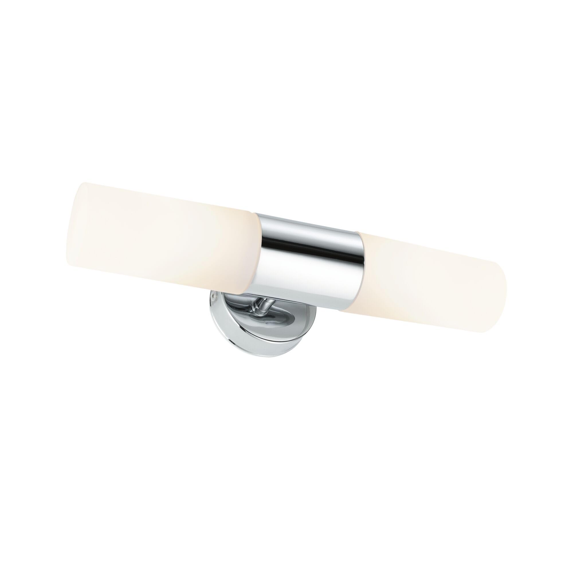 Paulmann 70350 WallCeiling Lenia IP44 max.2x20W E14 Chrom/Opak 230V Metall/Glas Spiegelleuchte Spiegellampe Wandleuchte 703.50
