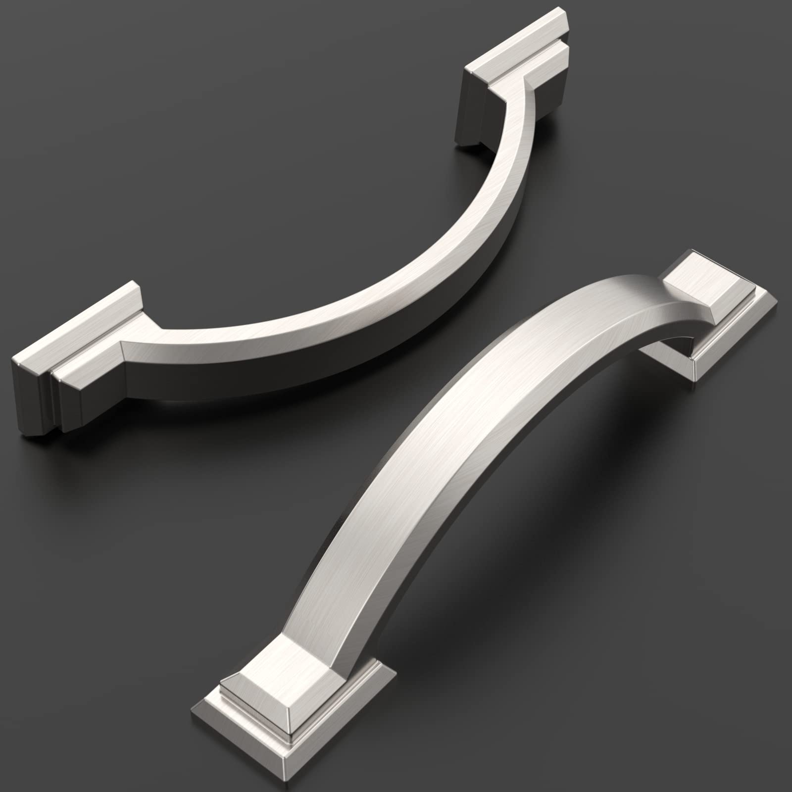 Amerdeco 10 Pack Brushed Satin Nickel Cabinet Pulls 3" — Amazon image 2
