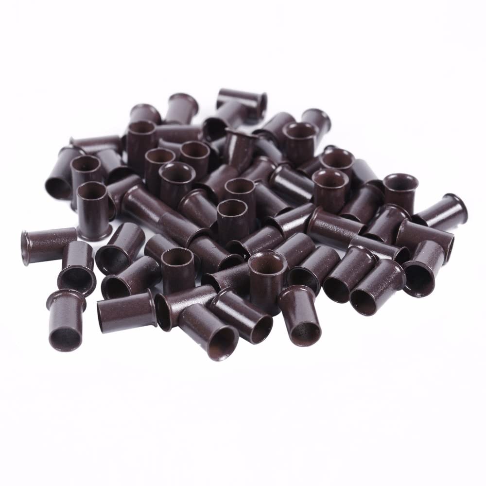 OZAQV Natural 3.4mm 1000 pcs Long Euro Lock Flare Flaring Micro Copper Tube Rings Beads Links Human Hair Extensions tools hair accessories (Color : 13 Blonde)