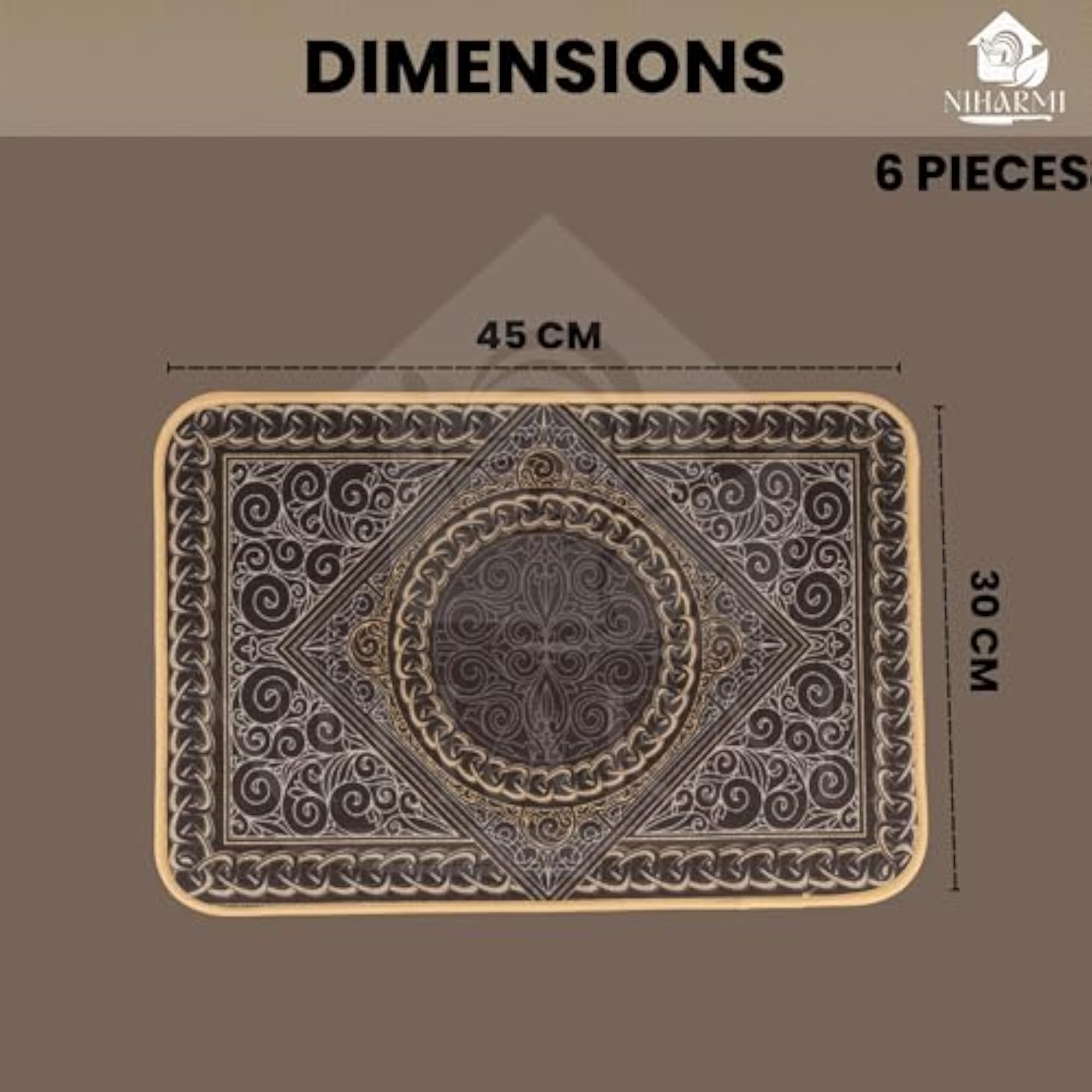Premium Celtic Renaissance Placemats for Dining Table