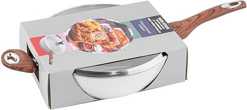 Miniatura 2 de Phantom Chef Sartén profunda de 11 pulgadas de ancho de 5 cuartos de galón revestimiento de cerámica antiadherente con cuerpo de aluminio con mango